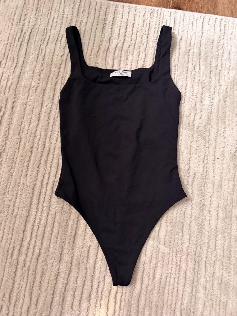 Babaton Black Square Neck Sleeveless Bodysuit - Picture 4 of 7